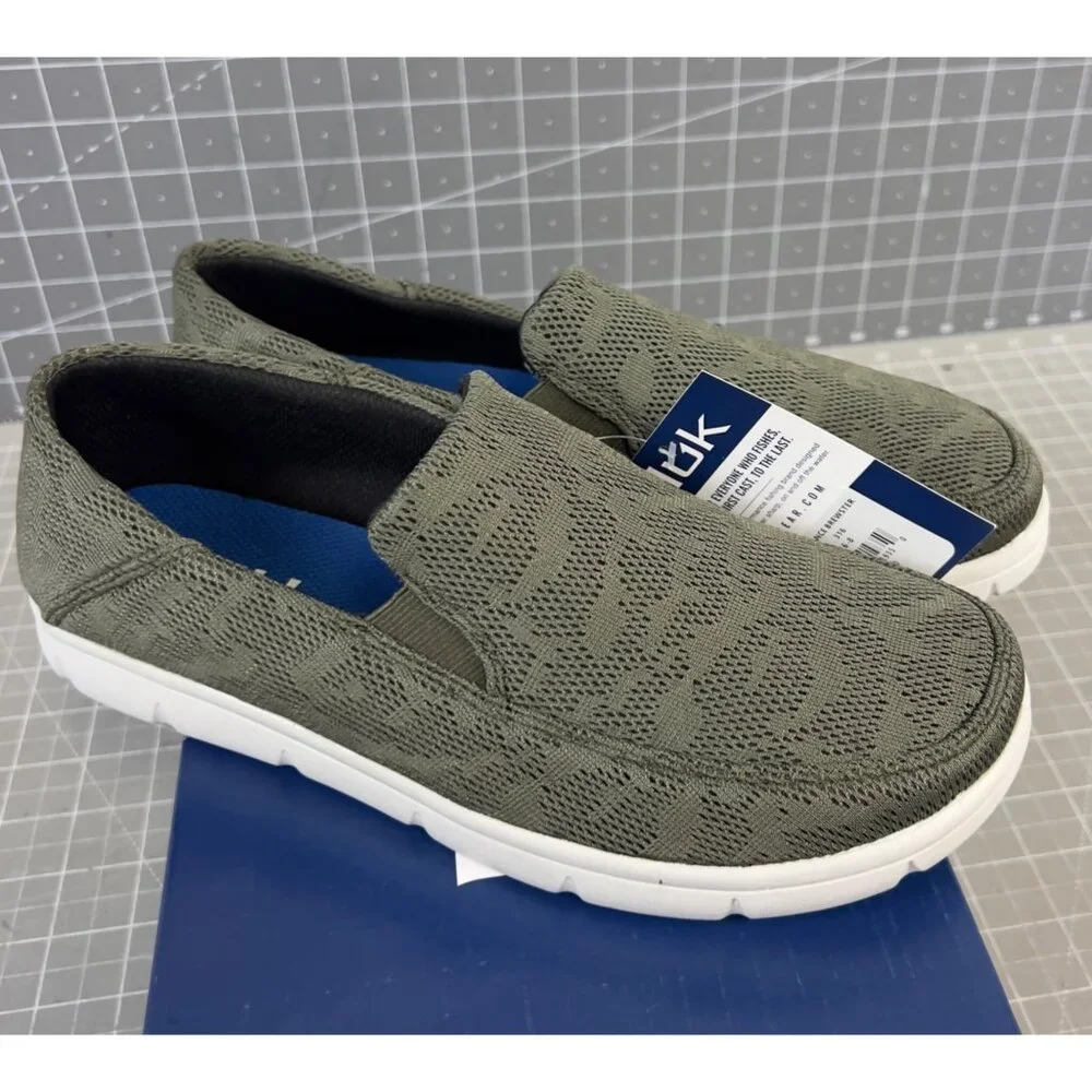 HUK Men's Brewster Slip-On Wet Traction Fishing & Deck Shoes Moss Sz. 8 New~~ - Picture 3 of 13